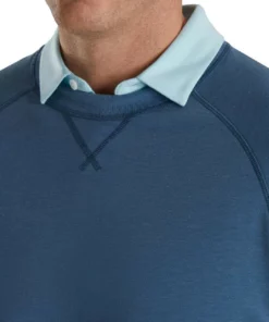 FootJoy French Terry Crewneck -Golf Sales Store footjoy french terry crewneck ink heather 03 26253.1673906382