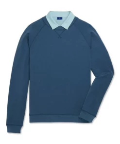 FootJoy French Terry Crewneck -Golf Sales Store footjoy french terry crewneck ink heather 04 31878.1673900204