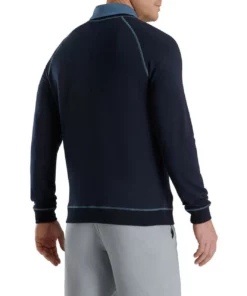 FootJoy French Terry Crewneck -Golf Sales Store footjoy french terry crewneck navy 02 70548.1673901407