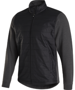 FootJoy Full-Zip Hybrid Jacket -Golf Sales Store footjoy full zip hybrid jacket black 01 74098.1632774087