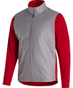 FootJoy Full-Zip Hybrid Jacket -Golf Sales Store footjoy full zip hybrid jacket grey 01 89685.1632774087