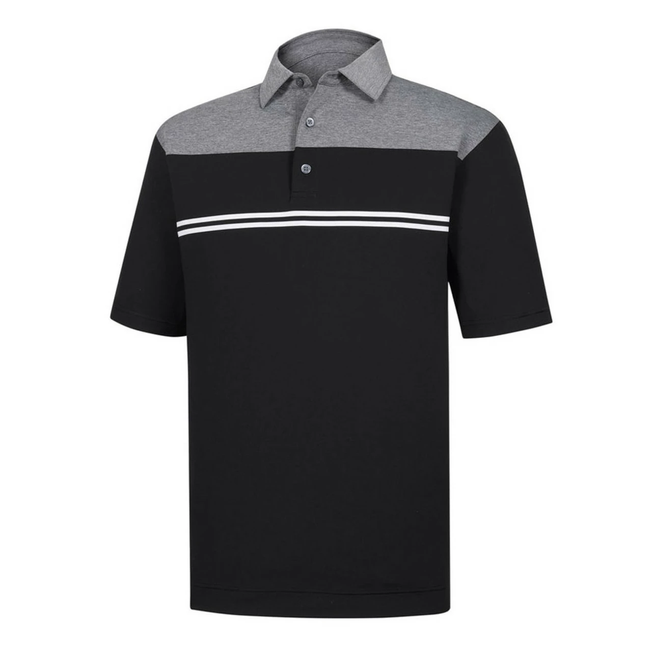 Footjoy Polo Color Block Lisle Heather Self Collar