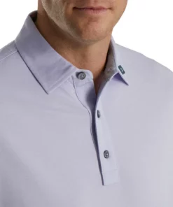 FootJoy Heather Stretch Pique Solid Self Collar Polo - FJ Logo -Golf Sales Store footjoy heather stretch pique solid self collar polo fj logo dusty purple heather 03 52623.1676594780