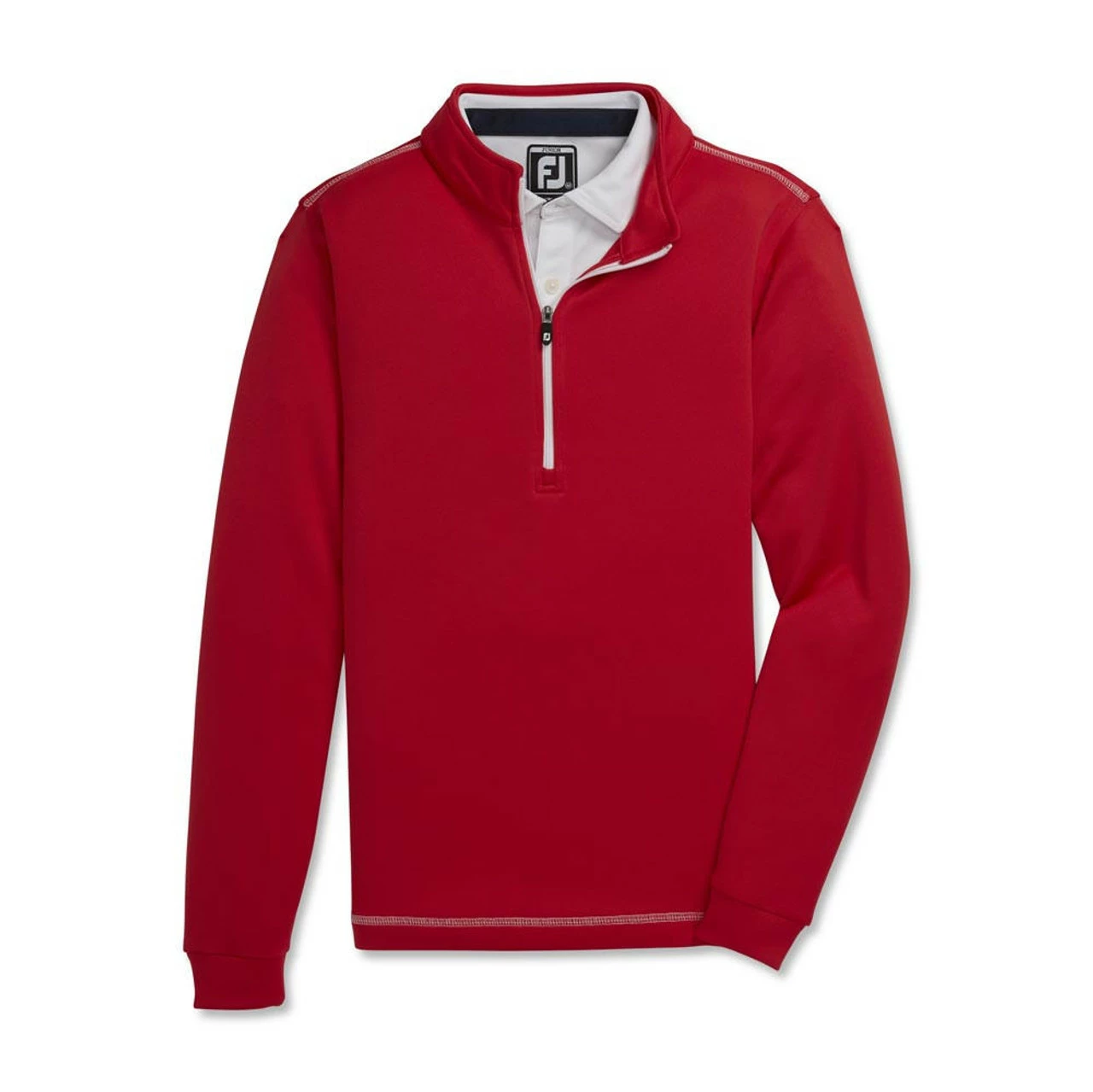 Footjoy Midlayer Junior Contrast Stitch 1/2 Zip 8 Footjoy Midlayer Junior Contrast Stitch 1/2 Zip - Image 6