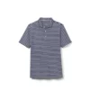 Footjoy Pique Junior Striped Self Collar Polo -Golf Sales Store footjoy junior striped pique self collar polo navy white 01 99998.1676590917