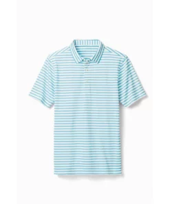 Footjoy Pique Junior Striped Self Collar Polo -Golf Sales Store footjoy junior striped pique self collar polo white light blue 01 58678.1676597387