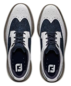 Footjoy Harris Tweed Men' Shoe 57923 Limited Edition Golf Tradition -Golf Sales Store footjoy limited edition harris tweed traditions golf shoes 57923 white multi gray 07 45841.1669393191