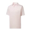 Footjoy Polo Lisle Bead Chain Print Self Collar -Golf Sales Store footjoy lisle bead chain print self collar polo quartz pink white 01 98009.1649086791