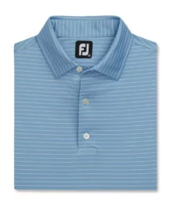 Footjoy Lisle Pencil Stripe Classic Polo -Golf Sales Store footjoy lisle classic pencil stripe polo blue white 04 55196.1673904710