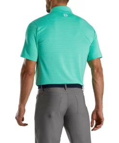 Footjoy Lisle Pencil Stripe Classic Polo -Golf Sales Store footjoy lisle classic pencil stripe polo green white 02 64969.1673900915