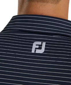Footjoy Lisle Pencil Stripe Classic Polo -Golf Sales Store footjoy lisle classic pencil stripe polo navy white 03 37890.1673900837