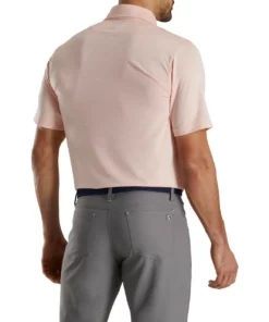 Footjoy Lisle Pencil Stripe Classic Polo -Golf Sales Store footjoy lisle classic pencil stripe polo quartz pink white 02 79228.1673905689