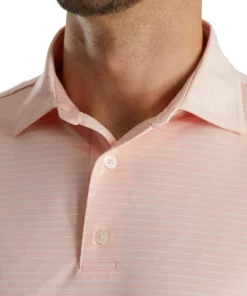 Footjoy Lisle Pencil Stripe Classic Polo -Golf Sales Store footjoy lisle classic pencil stripe polo quartz pink white 03 40237.1673901524