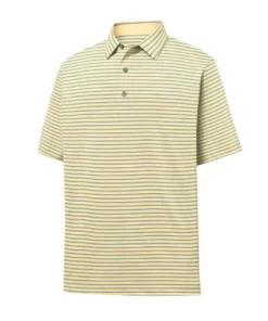 Footjoy Lisle Self Collar Classic Stripe Polo