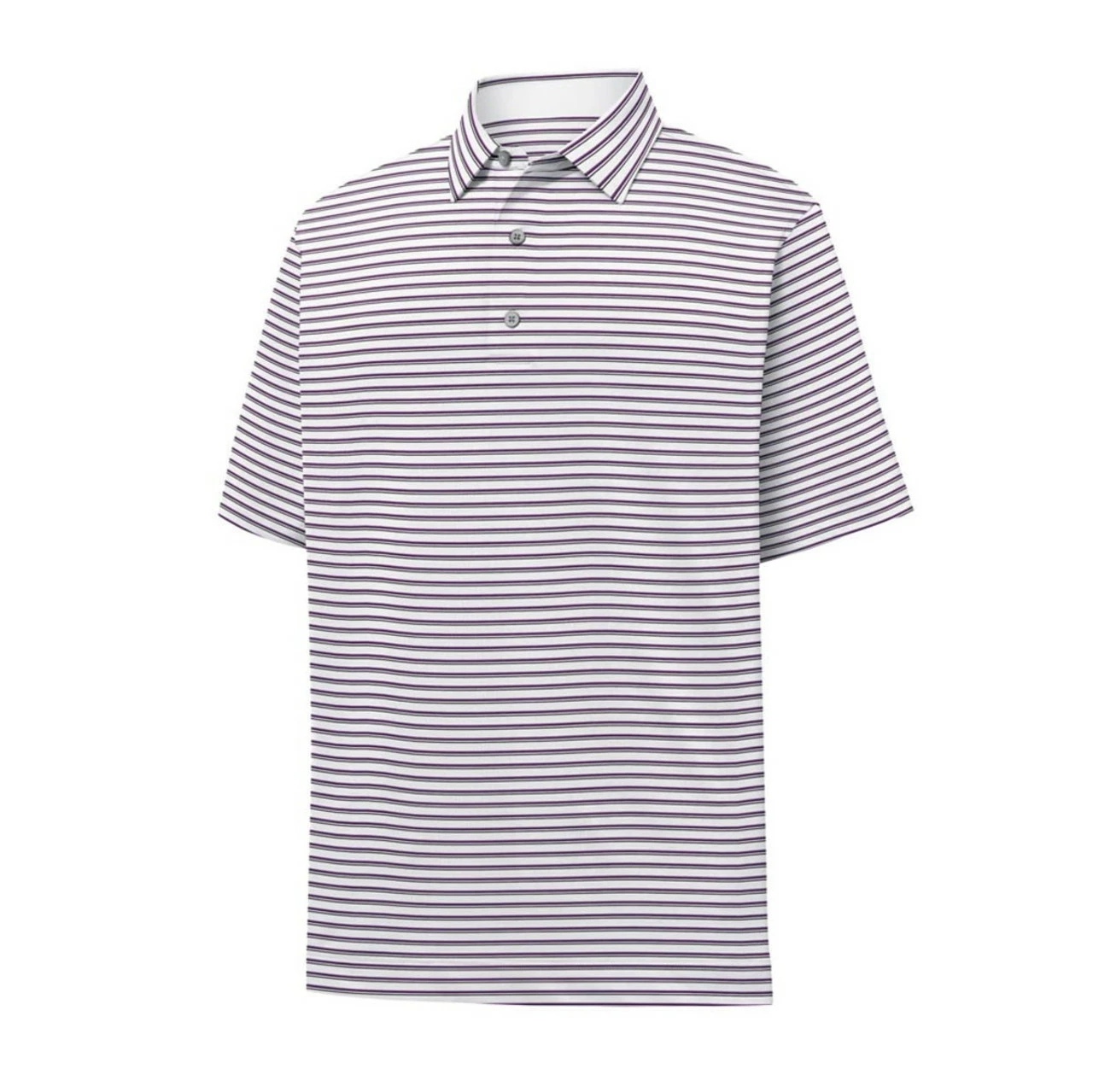 Footjoy Lisle Self Collar Classic Stripe Polo 5 Footjoy Lisle Self Collar Classic Stripe Polo - Image 3