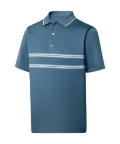 Footjoy Lisle Polo Collar Double Bend Knit -Golf Sales Store footjoy lisle double bend knit collar polo ink 01 64216.1648733072