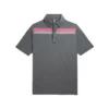Footjoy Chest Band Lisle Athletic Fit Engineered Self Collar Polo -Golf Sales Store footjoy lisle engineered chest band self collar polo athletic fit charcoal heather 01 53226.1632408768