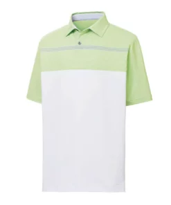 Footjoy Polo Pinstripe Lisle Engineered Self Collar -Golf Sales Store footjoy lisle engineered pinstripe self collar polo white lime grey 01 38857.1632336617