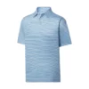Footjoy Lisle Polo Mini Self Collar Regimental Stripe -Golf Sales Store footjoy lisle mini regimental stripe self collar polo dusk blue white ink 01 89185.1649086843