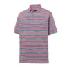 FootJoy Lisle Traditional Stripe Self Collar Polo