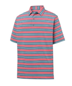 FootJoy Lisle Traditional Stripe Self Collar Polo