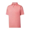Footjoy Polo Lisle Self Collar Triple Pinstripe 2 Footjoy Polo Lisle Self Collar Triple Pinstripe -Golf Sales Store footjoy lisle triple pinstripe self collar polo coral 01 76777.1676580959