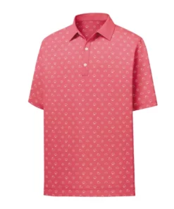 Footjoy Lisle Polo Self Collar Weather Print 7 Footjoy Lisle Polo Self Collar Weather Print -Golf Sales Store footjoy lisle weather print self collar polo cape red 01 92257.1632336140