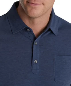 FootJoy Long Sleeve Jersey Shirt -Golf Sales Store footjoy long sleeve jersey shirt bluestone heather 03 66865.1673905385