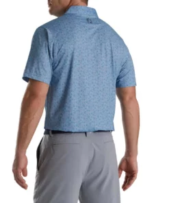 Footjoy Polo Lisle Mini Print Floral Self Collar 11 Footjoy Polo Lisle Mini Print Floral Self Collar -Golf Sales Store footjoy mini floral print lisle self collar polo denim dusty purple azure 02 35158.1673902054