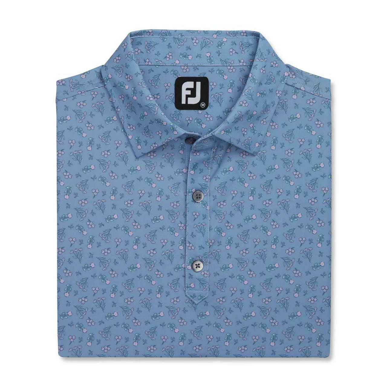 Footjoy Polo Lisle Mini Print Floral Self Collar 6 Footjoy Polo Lisle Mini Print Floral Self Collar - Image 4