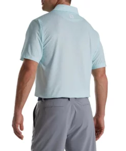 Footjoy Polo Lisle Paint Splatter Print Self Collar -Golf Sales Store footjoy paint splatter print lisle self collar polo azure white 02 95095.1673907288