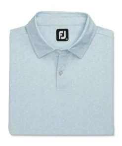 Footjoy Polo Lisle Paint Splatter Print Self Collar -Golf Sales Store footjoy paint splatter print lisle self collar polo azure white 04 74836.1673903719