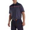 Footjoy Polo Block Lisle Spacedye Self Collar -Golf Sales Store footjoy spacedye block lisle self collar polo navy 01 43516.1673905674