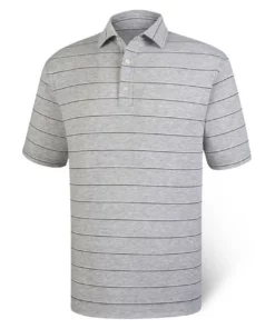 Footjoy Stripe Polo Spun Poly Self Collar Closeout