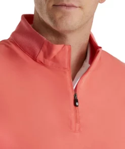 Footjoy Vest Woven Knit Accent Stretch -Golf Sales Store footjoy stetch woven vest with knit accents coral 03 65409.1673905020