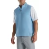 Footjoy Vest Woven Knit Accent Stretch -Golf Sales Store footjoy stetch woven vest with knit accents dusk blue 01 93990.1673906698