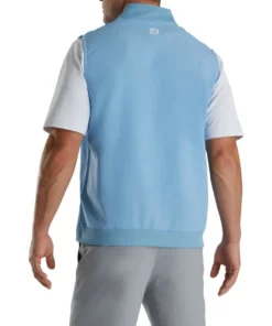 Footjoy Vest Woven Knit Accent Stretch -Golf Sales Store footjoy stetch woven vest with knit accents dusk blue 02 77099.1673903332