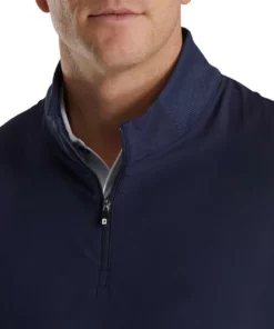 Footjoy Vest Woven Knit Accent Stretch -Golf Sales Store footjoy stetch woven vest with knit accents navy 03 37453.1673904509