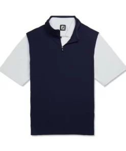 Footjoy Vest Woven Knit Accent Stretch -Golf Sales Store footjoy stetch woven vest with knit accents navy 04 71696.1673903036
