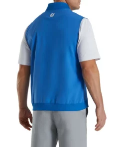 Footjoy Vest Woven Knit Accent Stretch -Golf Sales Store footjoy stetch woven vest with knit accents royal 02 44691.1673903579