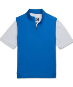 Footjoy Vest Woven Knit Accent Stretch -Golf Sales Store footjoy stetch woven vest with knit accents royal 04 41157.1673903803
