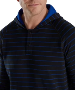 FootJoy Striped Hoodie -Golf Sales Store footjoy striped hoodie black ocean 03 08387.1673905872