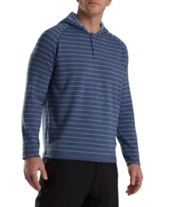 FootJoy Striped Hoodie -Golf Sales Store footjoy striped hoodie bluestone denim 01 84858.1673900403