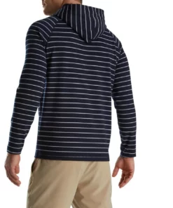 FootJoy Striped Hoodie -Golf Sales Store footjoy striped hoodie navy white 02 42943.1673900584