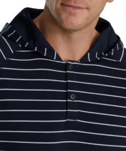 FootJoy Striped Hoodie -Golf Sales Store footjoy striped hoodie navy white 03 14393.1673899748