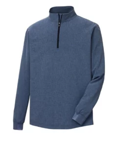 Footjoy Woven 1/4 Zip Tonal Print
