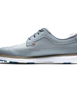 FootJoy Men's Traditions Golf Shoes 99 FootJoy Men's Traditions Golf Shoes -Golf Sales Store footjoy traditions golf shoes gray navy red 02 20409.1668608820