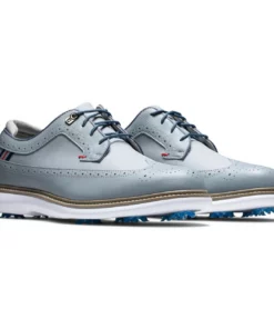 FootJoy Men's Traditions Golf Shoes 102 FootJoy Men's Traditions Golf Shoes -Golf Sales Store footjoy traditions golf shoes gray navy red 05 34603.1636977357