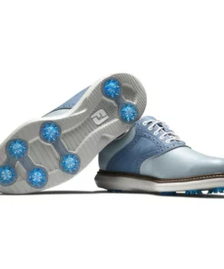 FootJoy Men's Traditions Golf Shoes 79 FootJoy Men's Traditions Golf Shoes -Golf Sales Store footjoy traditions golf shoes gray white blue 06 87808.1668608836