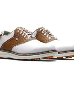 FootJoy Men's Traditions Golf Shoes 84 FootJoy Men's Traditions Golf Shoes -Golf Sales Store footjoy traditions golf shoes white brown gray 05 07860.1668608813